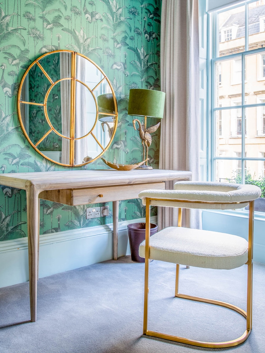 The Queensberry Hotel Bath Junior Suite Room 7 Dressing Table Mirror Detail