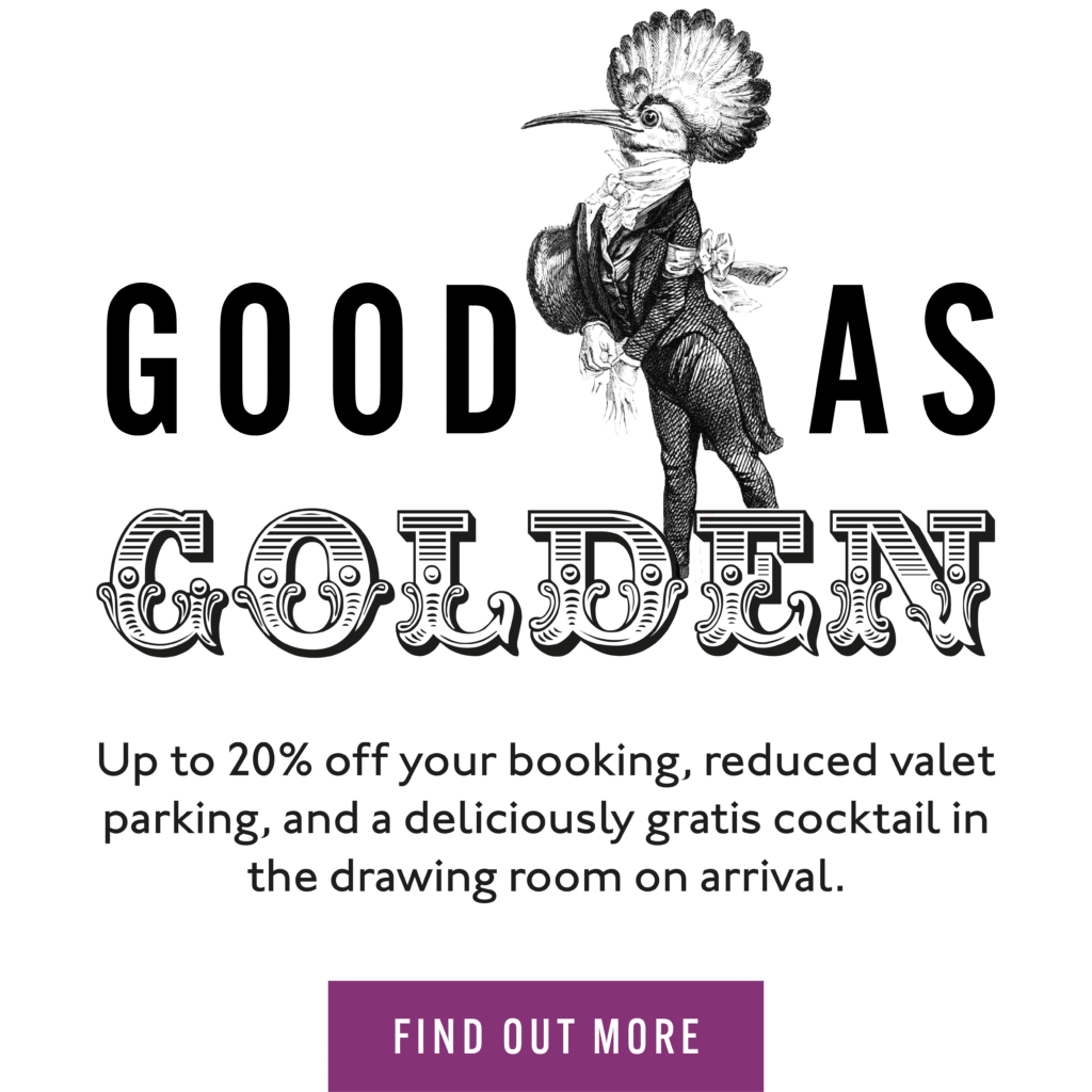 The Queensberry Hotel Good as Golden Pop Up Graphic2 The Queensberry Hotel Good as Golden Pop Up Graphic2